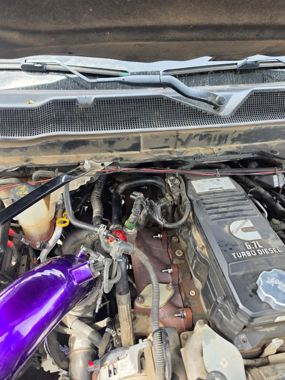 Cummins 6.7-liter turbo-diesel engine with upgraded intake components